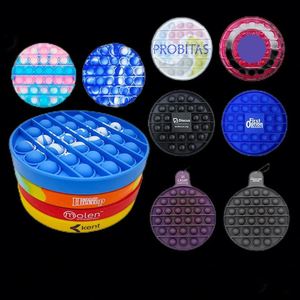 Educational Silicone Bubble Fidget Toy with Custom Logo Stress Relief <b>Gift</b> for Boys & Girls - Product Image 1