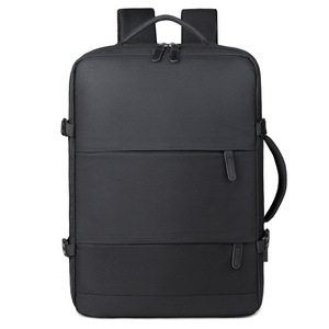 Custom Logo Unisex School Business Laptop <b>Backpack</b> USB Durable Waterproof PU Leather Anti-Theft Zipper Closure Physiological - Product Image 4