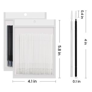 Microaplicadores <span class=keywords><strong>de</strong></span> Cabezal Largo para Extensiones <span class=keywords><strong>de</strong></span> <span class=keywords><strong>Pestañas</strong></span>, Microcepillos para <span class=keywords><strong>Pestañas</strong></span>, Varitas <span class=keywords><strong>de</strong></span> Algodón para Rímel - Product Image 6