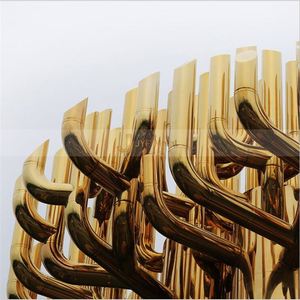 Escultura de Árbol Moderna Personalizada de Acero Inoxidable con Diseño Art Deco, Impermeable y Duradera para Uso en Exteriores - Product Image 3