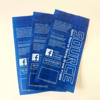 Sacs en polyéthylène auto-scellants personnalisés, emballage en plastique transparent mat avec fermeture éclair pour étui de téléphone, vêtements, marque