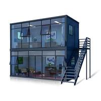 Maison mobile préfabriquée démontable en conteneur, maison conteneur en kit