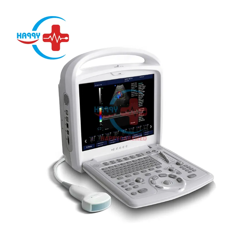 HC-A055 Medical human or veterinary use 15 inch LCD Medical monitor portable Fully digital doppler system ultrasound scanner