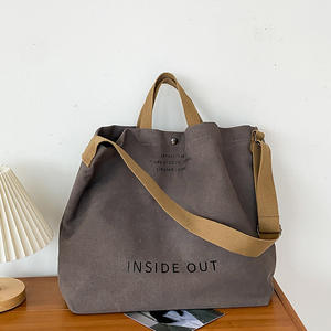 Sac à bandoulière décontracté <span class=keywords><strong>de</strong></span> grande capacité, sac à main tendance avec fermeture éclair et imprimé <span class=keywords><strong>alphabet</strong></span>, avec sangle réglable - Product Image 1