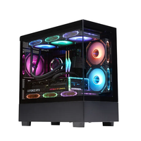 Boîtier d'ordinateur de jeu ZeroMaster MATX Micro ATX, cadre en aluminium, panneau en verre trempé, prend en charge le refroidisseur d'eau à 360 degrés pour les joueurs