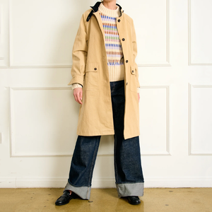 <span class=keywords><strong>Trench</strong></span>-coat à simple boutonnage <span class=keywords><strong>beige</strong></span> pour <span class=keywords><strong>femme</strong></span>-Vêtements d'extérieur <span class=keywords><strong>mi</strong></span>-longs avec détail boutonné pour une élégance décontractée - Product Image 3