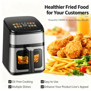 Friggitrice ad aria intelligente 4.5L tostapane forno incorporato piccoli elettrodomestici da cucina digitale friggitrice ad aria forno con doppio riscaldamento su e giù - Product Image 4