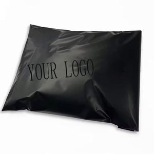 Bolsas de Correo Negras Mate con Logotipo Personalizado, Bolsa de Envío de Poliéster para Sudaderas, Bolsas de Embalaje - Product Image 6