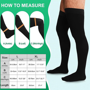 Chaussettes de compression respirantes en tricot pour hommes et femmes, chaussettes décontractées à motif uni, confortables pour un usage quotidien, OEM ODM disponibles, prix bas - Product Image 5