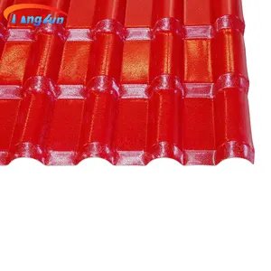 ASA grosir tahan air bahan atap PVC Resin sintetis Roma plastik PVC ubin atap untuk konstruksi