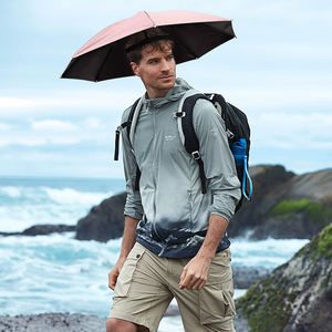 Chapeau parapluie pliable portable à porter sur la tête, idéal pour le camping, la pêche, la plage - Product Image 4