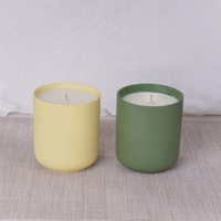 Bougie en céramique artisanale de qualité supérieure, réutilisable, durable, personnalisable, non toxique, parfumée, avec coffret cadeau haut de gamme