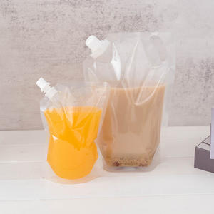 Pochettes souples écologiques jetables à large ouverture avec bec verseur, transparentes, pour jus, impression offset, taille personnalisée, pour eau - Product Image 4