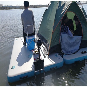 Plate-forme gonflable dock flottant surface antidérapante plate-forme d'eau portable océanique pour <span class=keywords><strong>piscine</strong></span> lac plage pêche natation - Product Image 5