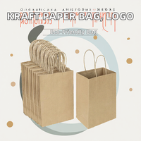 Sacs shopping en papier kraft recyclables avec logo personnalisé en relief, prix de gros pour commande directe (MOQ10), pour promotion et exposition