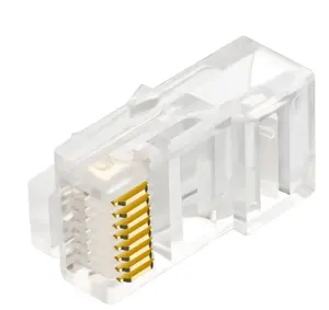 Kabel Pasokan Pabrik Grosir Kabel Ethernet Konektor RJ45 RG45 Cat 5e 6 Konektor Pria 8P untuk Ftth