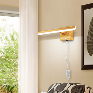 Modern Gold Adjustable LED Mirror <b>Wall</b> Lamp with 3000K-6000K Color Temp IP44 Rated 50000 Hours Lifespan for Home & Hotel Use - Product Image 6
