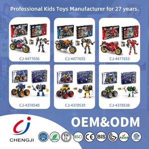 Bloques de Construcción Deformables Chengji, Rompecabezas 3D, Juguete de Bloques de Construcción de Motocicleta Educativo <span class=keywords><strong>2</strong></span> en 1 para Ensamblar - Product Image 6