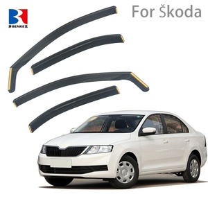 Déflecteurs de fenêtre intégrés pour Skoda Forester - Pare-pluie et visières anti-vent compatibles avec les voitures et SUV Skoda - Product Image 1