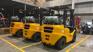 รถยกแก๊ส LPG ยี่ห้อ Hifune จากจีน ขนาด 1.5 ตัน 3000 กก. 2 ตัน 2.5 ตัน ราคาถูก พร้อมใบรับรอง CE ใช้ได้กับน้ำมันเบนซิน แก๊สโพรเพน มีจำหน่าย - Product Image 3