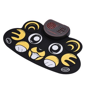 Juego <span class=keywords><strong>de</strong></span> batería electrónica portátil plegable, almohadilla <span class=keywords><strong>de</strong></span> práctica con altavoz incorporado, auriculares, clavija, pedales <span class=keywords><strong>de</strong></span> pie, <span class=keywords><strong>baquetas</strong></span> para principiantes - Product Image 6