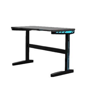 Vente en gros d'usine de haute qualité Escritorio Gamer Table <span class=keywords><strong>Bureau</strong></span> d'ordinateur de jeu <span class=keywords><strong>LED</strong></span> RVB Table de jeu - Product Image 1