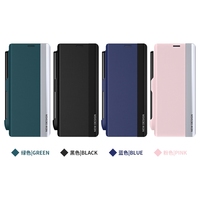 Couverture arrière antichoc en cuir PU galvanisé avec étui de téléphone pour support de stylo S pour OnePlus Open Find N3