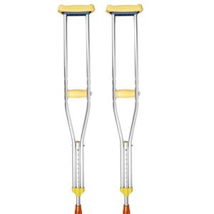 Muletas de aluminio para axilas para adultos Muleta de axila ajustable para recuperación médica y de lesiones - Product Image 6