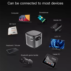 SL04 xách tay thông minh Android Wifi Mini Máy chiếu <span class=keywords><strong>4000</strong></span> <span class=keywords><strong>Lumens</strong></span> <span class=keywords><strong>LED</strong></span> Đèn chiếu phim ngoài trời - Product Image 4