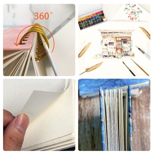 Fait à la main 300g <span class=keywords><strong>aquarelle</strong></span> papier Portable Mini <span class=keywords><strong>dessin</strong></span> livre carré <span class=keywords><strong>aquarelle</strong></span> costume pour livre peint à la main pour la peinture - Product Image 5