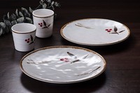 Assiette Ronde en Mélamine Écologique Incassable avec Motif – Vaisselle Professionnelle pour Restaurants, Hôtels et Cantines (Vente en Gros)