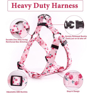 Laisses multicolores Accessoires pour animaux de compagnie Harnais et laisses réglables pour chiens Collier pour chiens - Product Image 3