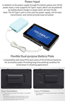 FEEL WORLD F6 Plus V2 6 pouces 3D LUT écran tactile IPS 1080 4K HD.MI entrée sortie DSLR caméra moniteur de terrain avec pare-soleil à bras inclinable