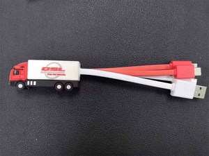 Tùy chỉnh siêu búp bê phim hoạt hình thiết kế mới 3-in-1 <span class=keywords><strong>PVC</strong></span> nhanh chóng sạc cáp dữ liệu Type-C <span class=keywords><strong>USB</strong></span> 2.0 kết nối dây dẫn đồng cho iOS - Product Image 4