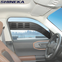 Panneau de ventilation de fenêtre avant en alliage d'aluminium pour Ford Bronco Sport 2021 + Accessoires d'extérieur de voiture