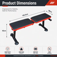 Banc de musculation réglable en gros, 3 positions (incliné, décliné, plat), pliable, pour entraînement à domicile et musculation