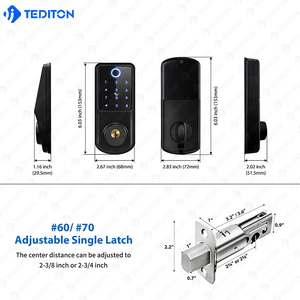 デッドボルトドアロック技術円筒形ラウンドノブロックセット中国卸売デッドボルトロックセット - Product Image 6