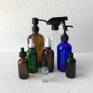 Distributeur de <span class=keywords><strong>savon</strong></span> pour les mains en mousse en verre ambré épais rechargeable de 250 ml avec pompe à mousse en acier inoxydable argenté pour flacon de lotion - Product Image 6