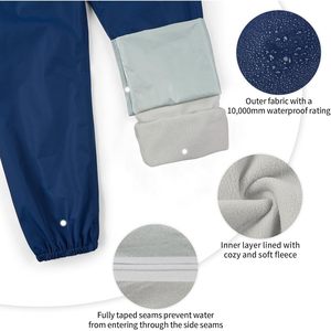 Pantalons de ski imperméables pour garçons, coupe-vent, doublés de polaire, isolés thermiquement - Product Image 3