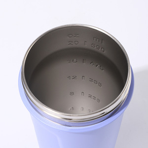 Nouveau style 2026 – Bouteille <span class=keywords><strong>shaker</strong></span> à protéines isotherme en acier inoxydable 304 avec échelle graduée, gobelet isotherme sous vide pour fruits, vente en gros - Product Image 4