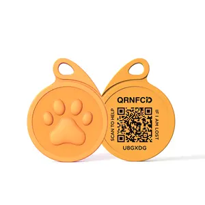 Özel ucuz dayanıklı QR kodu Pet köpek kimlik etiketi