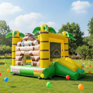 Castillo Inflable Comercial de PVC de Alta Calidad con Tobogán, Temática de Mono, para Adultos y Niños, Ideal para Alquiler en Fiestas al Aire Libre - Product Image 2