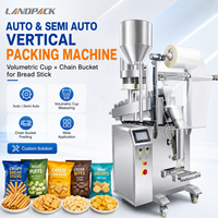 Machine d'emballage verticale automatique VFFS pour chips, sel, snacks, biscuits et autres aliments