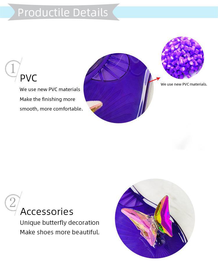 Fashion Transparent Waterproof PVC Jelly Sandals Candy-Colored Leisure Beach Sandals Women