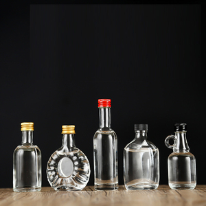 New <strong>Design</strong> clear Empty Small Juice Miniature <strong>Mini</strong> Liquor <strong>Bottle</strong> 50ml Whisky Vodka Brand <strong>Bottle</strong> With Screw Cap and Cork - Product Image 4