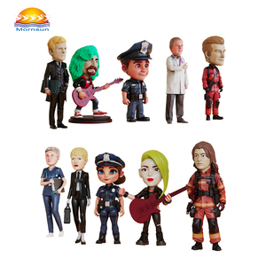 Custom Hand-Painted Resin Bobbleheads - Assorted Occupation Figurines for Car & Home Decor Collectibles