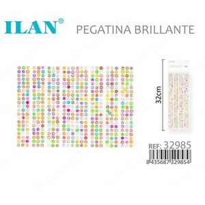 Adesivo con strass scintillanti ILAN 32 cm, design colorato e brillante per artigianato e decorazioni - Product Image 1