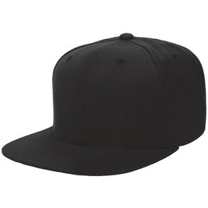 Gorro de Béisbol Personalizado con Bordado de Logotipo, Negro, Deportivo, para Exteriores, Estilo Tropical, Visera Plana, Cierre a Presión - Product Image 1