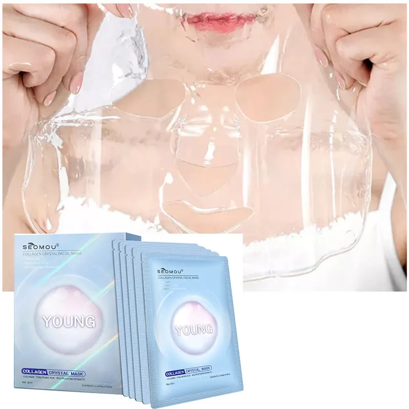 SEOMOU卸売韓国ホワイトニング韓国ピュアバイオコラーゲン顔保湿フェイシャルマスク