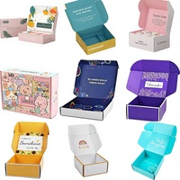 Carpeta Plegable de Cartón Corrugado Colorida, Materiales Reciclados, Logotipo Personalizado para Calcetines, Embalaje para Comercio Electrónico